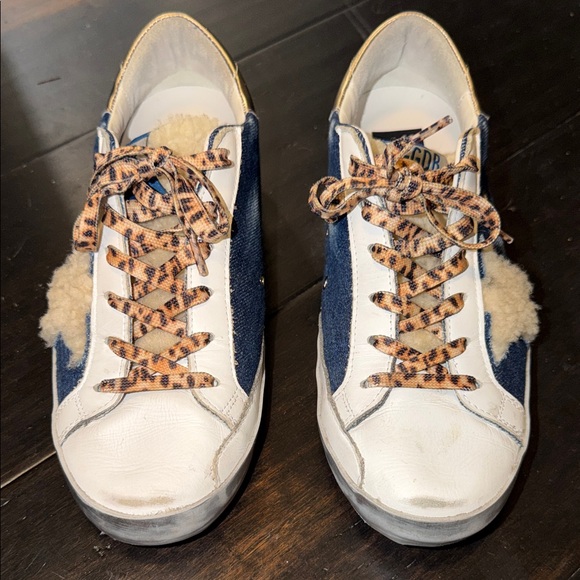 Gorgeous!! GGDB Blue Jean- White- Gold, Sherpa. Size 9. - Picture 5 of 16